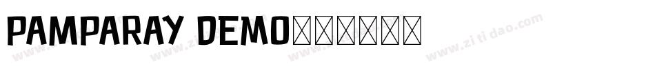 PAMPARAY Demo字体转换